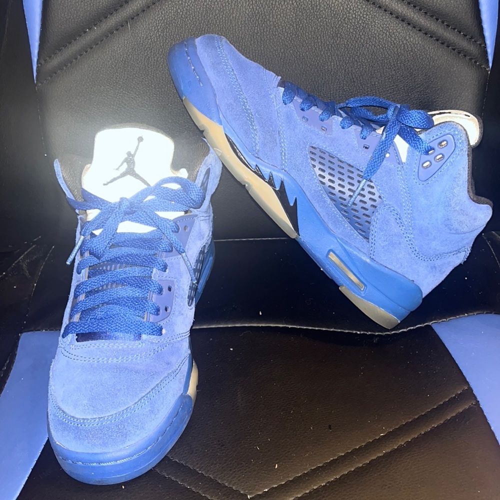 Blue Suede Jordan 5
